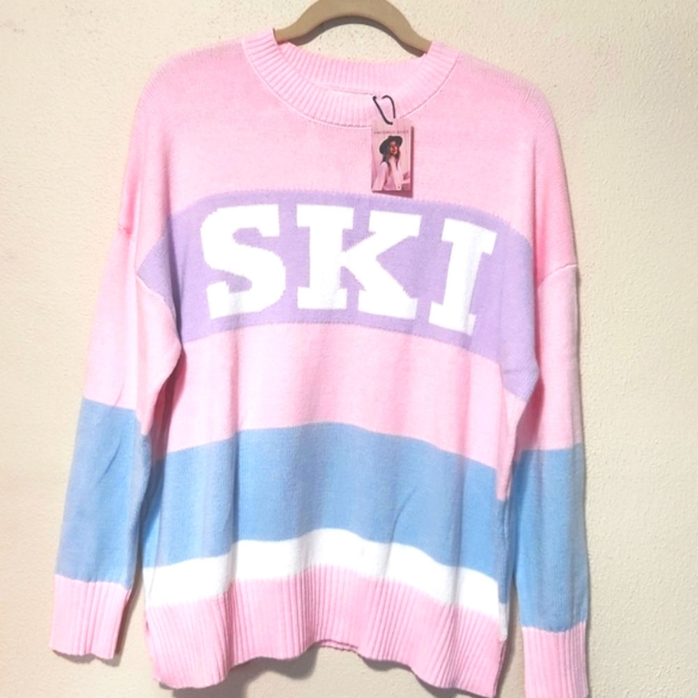 NEW! Sincerely Jules SKI Crewneck Pullover Swearter - Picture 12 of 12